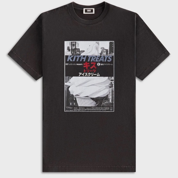 Kith Treats Double Feature ヴィンテージTシャツ 映画アート Kith Treats Double Feature Vintage Tee - Black